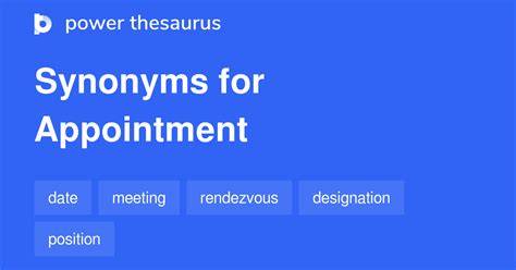synonym for appointment|appointments thesaurus.